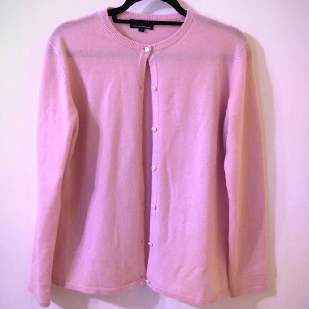 Cashmere Boutique Classic Pink Cardigan